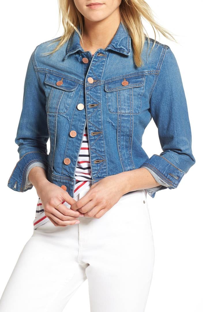 1901 Crop Denim Jacket | 1901 Clothes at Nordstrom | POPSUGAR Fashion ...