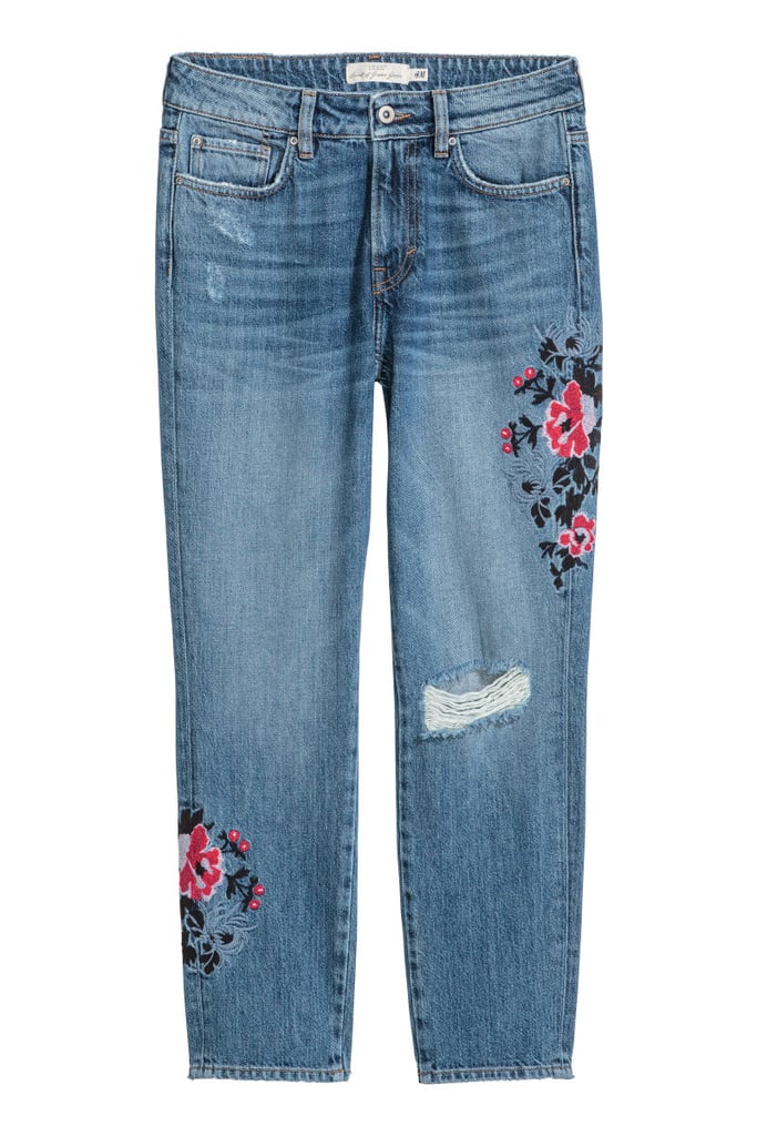 Matching ripped details with girlie flowers make the H&M Vintage High Jeans ($30) both a Spring and Summer essential.