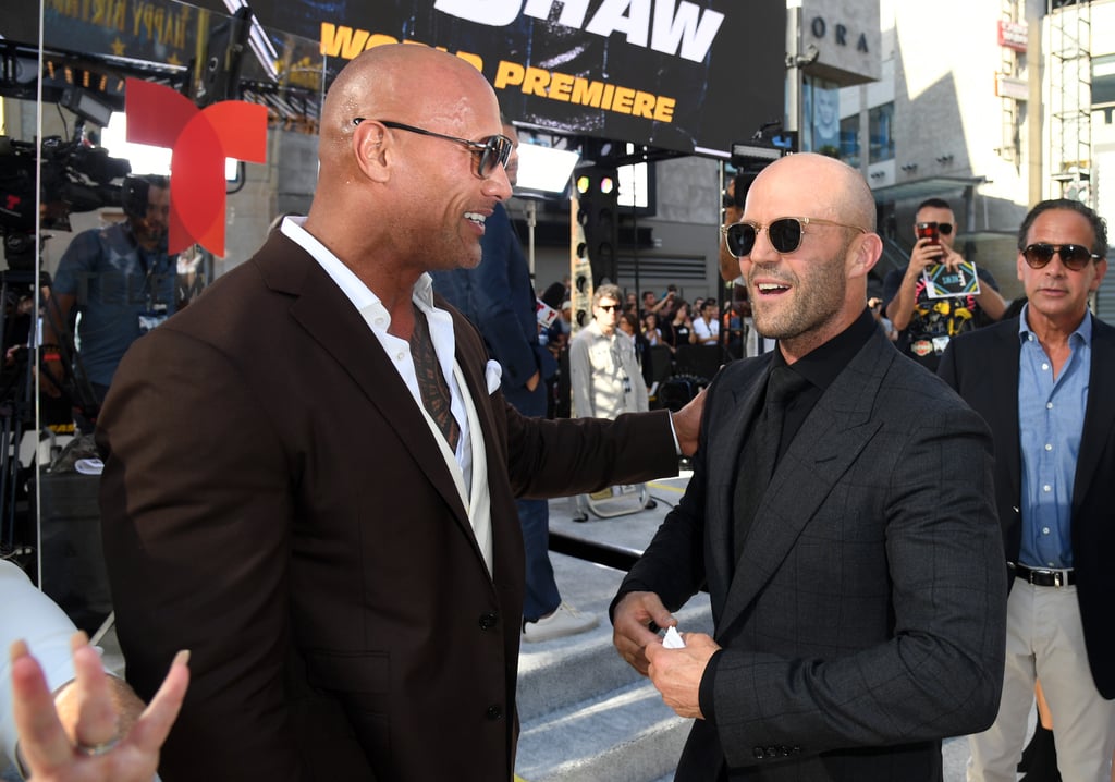 Dwayne Johnson and His Mom at Hobbs and Shaw LA Premiere