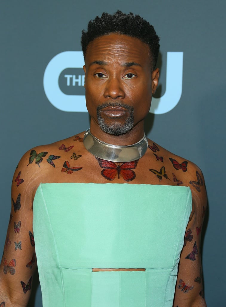 Billy Porter's Butterfly Tattoos at Critics' Choice Awards