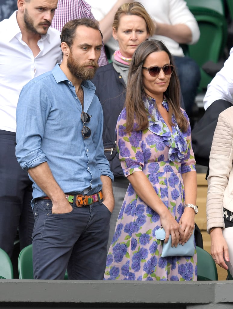 Pippa Middleton's Printed Dress at Wimbledon 2016