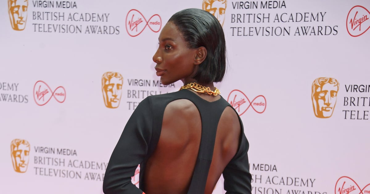 Michaela Coel’s Sultry Open-Back Gown at the 2021 BAFTA TV Awards Completely Destroyed Us