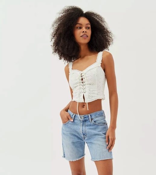 Urban Outfitters Layla Lace Up Broderie Tank Top (£39).