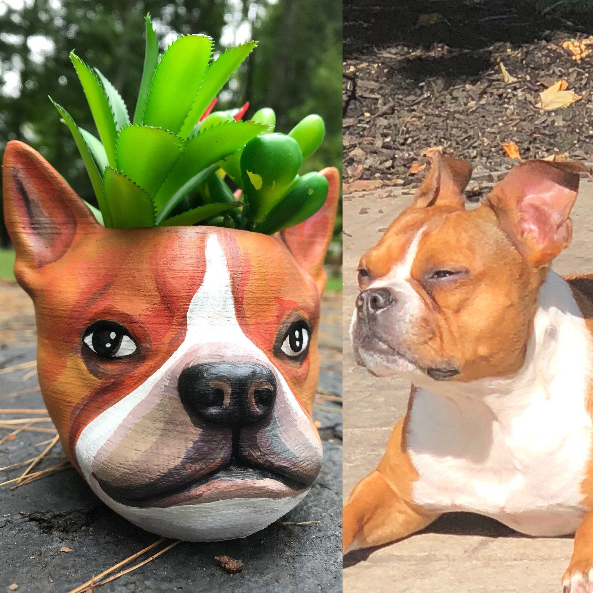 Dogs Cats And Other Pets You Can Get A Custom Painted Planter