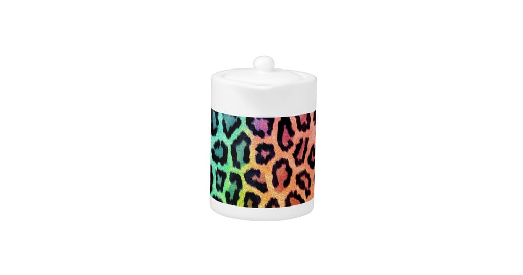 Rainbow Leopard Fur Teapot