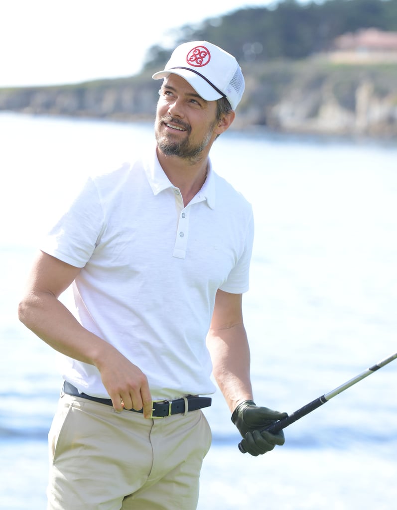 Josh Duhamel showed off his golf skills in the 3M Celebrity Challenge before the AT&T Pebble Beach National Pro-Am in Pebble Beach, CA, on Wednesday.