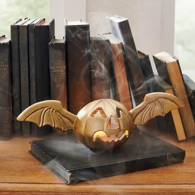 Pumpkin Bat Tea Light Holder Shop the Best Halloween Decor at Grandin