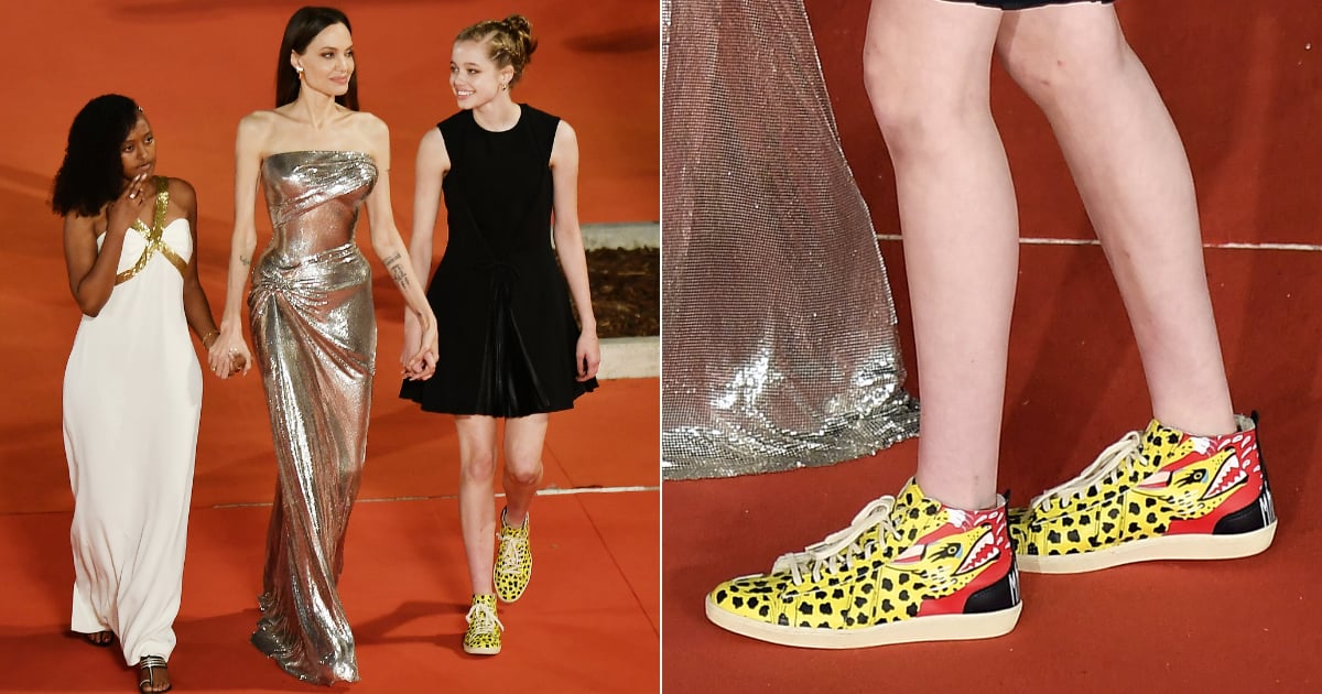 Shiloh Jolie-Pitt's Yellow Leopard SAWA High-Top Sneakers | POPSUGAR ...