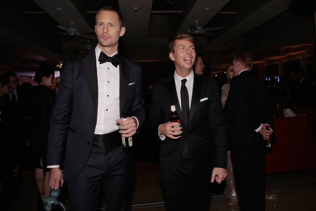 Alexander Skarsgard and Jack McBrayer at the 2018 SAG Awards