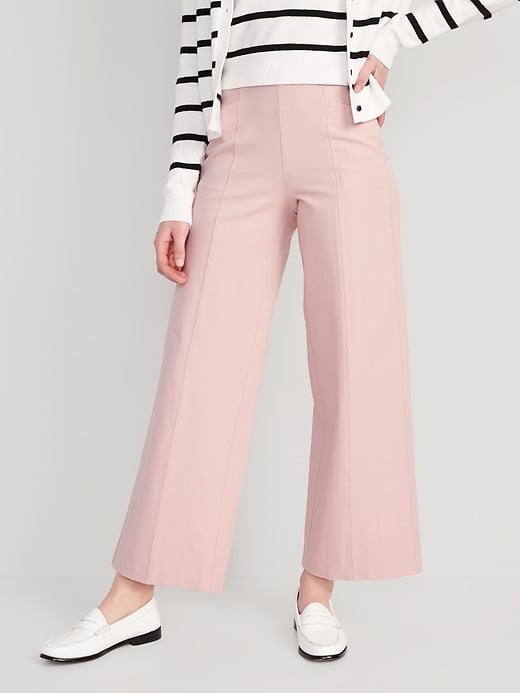 Old Navy High-Waisted Pull-On Pixie Wide-Leg Pants