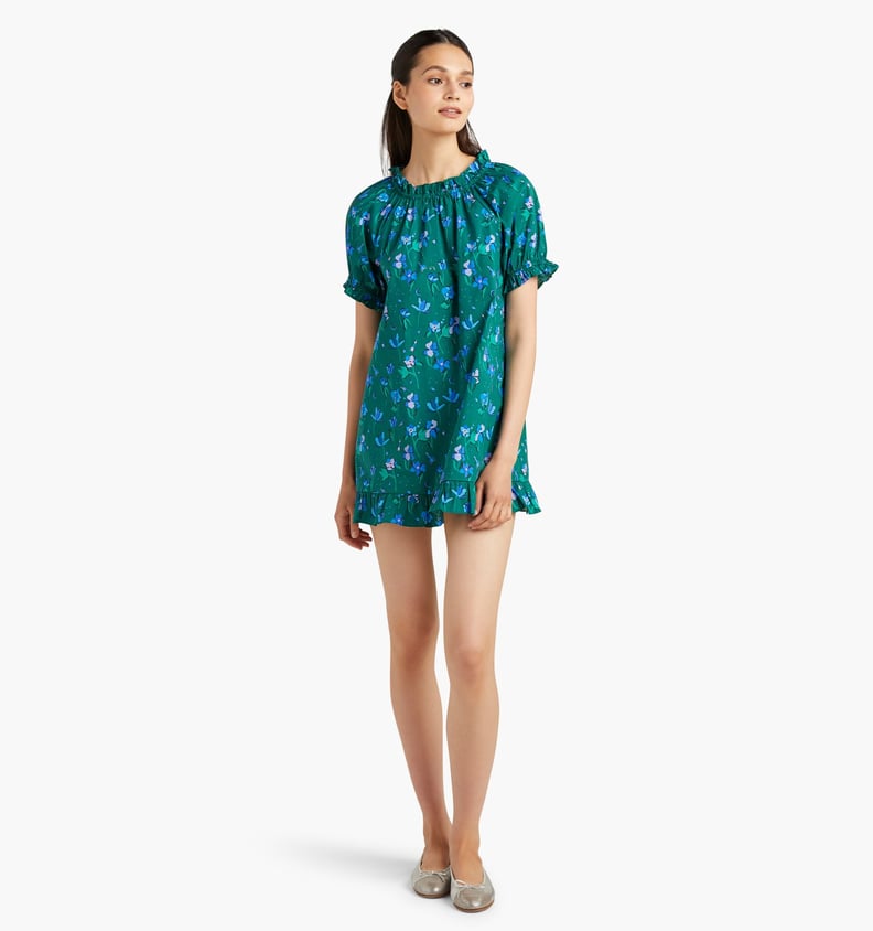 Hill House Home The Katherine Nap Dress in Emerald Space Floral