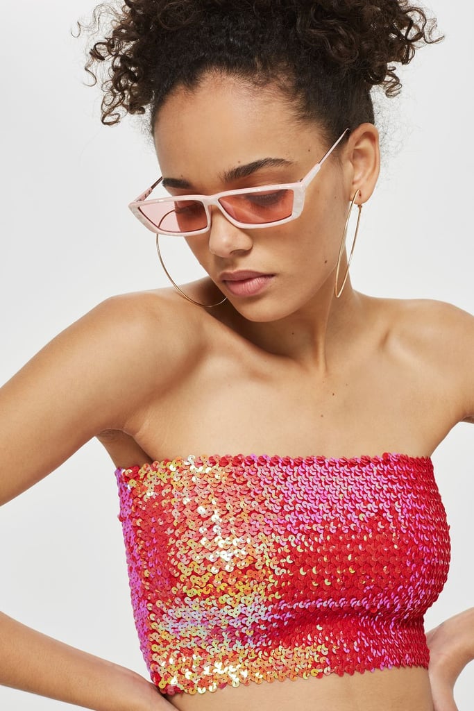 Topshop Winona Slim Sunglasses