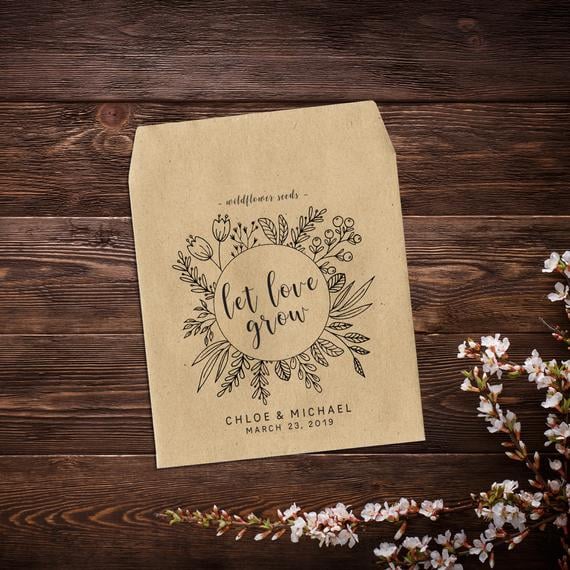 Kraft Customized Seed Envelopes