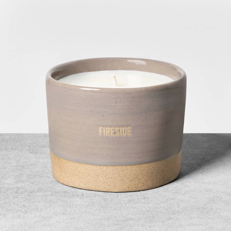 Reactive Glaze Ceramic Container Candle in Fireside