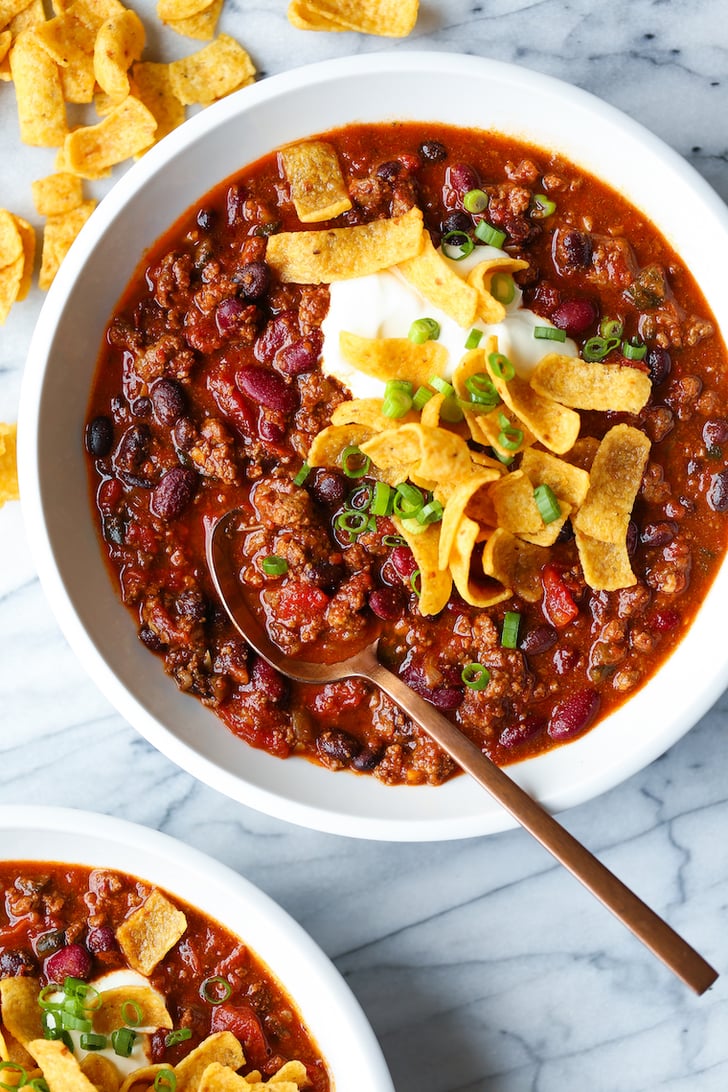 Slow-Cooker Beef Chili | Make-Ahead Super Bowl Recipes For Game-Day Snack Ideas | POPSUGAR Food