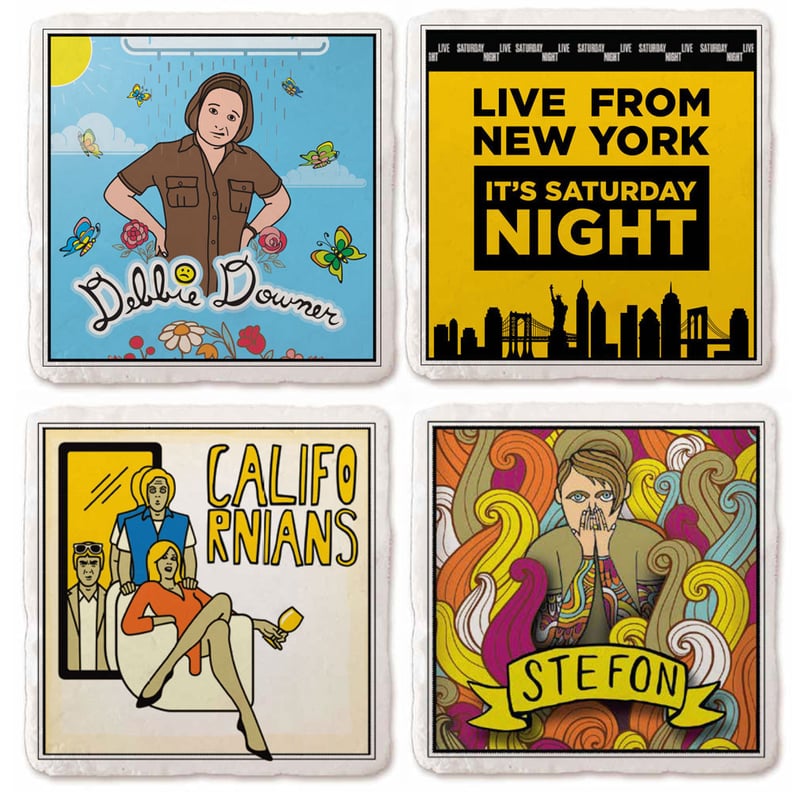 SNL Stoneware Coasters — Set of 4