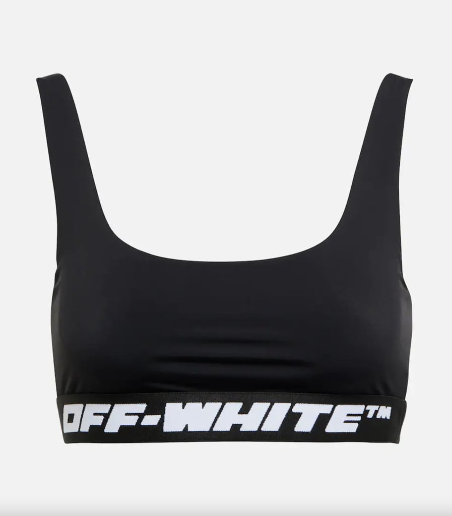 白色的标志运动胸罩