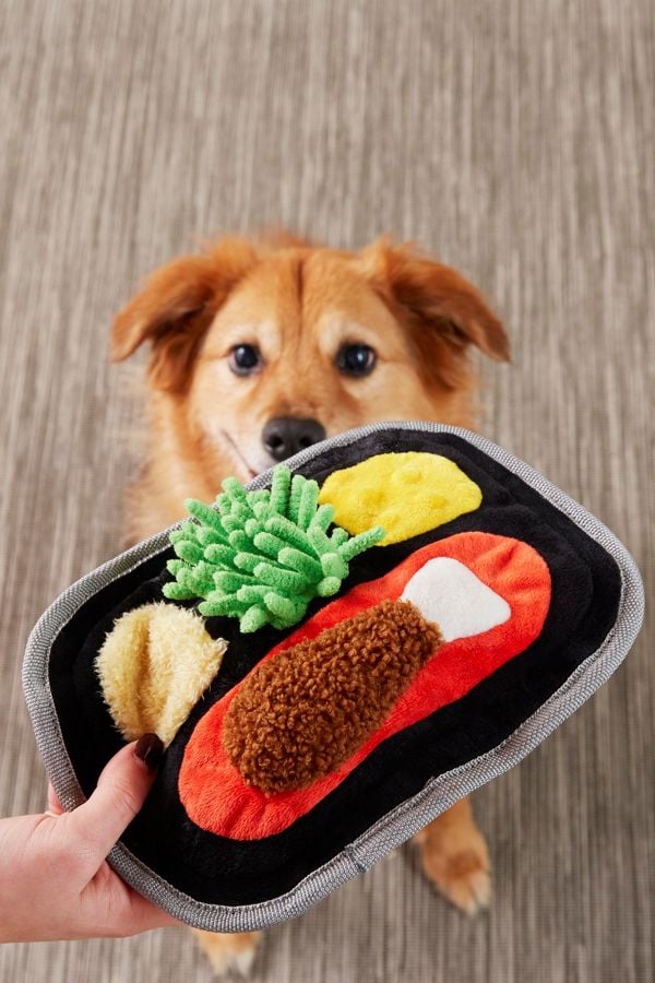 BARK Tubular TV Dinner Dog Toy
