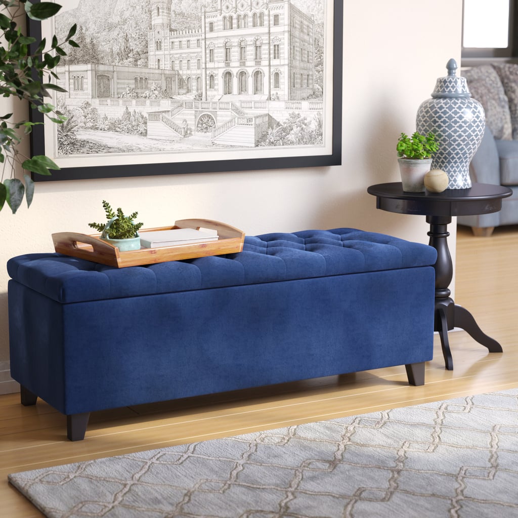 Darius 50.3" Wide Tufted Rectangle Storage Ottoman