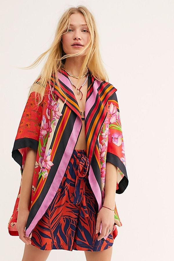 Beach Comber Print Cover-Up