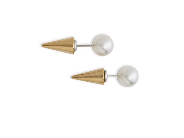 Swarovski Fallon Jewelry Pearl Microspike Earrings ($98)