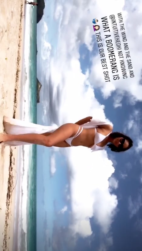 Olivia Munn White Bikini in Hawaii September 2018