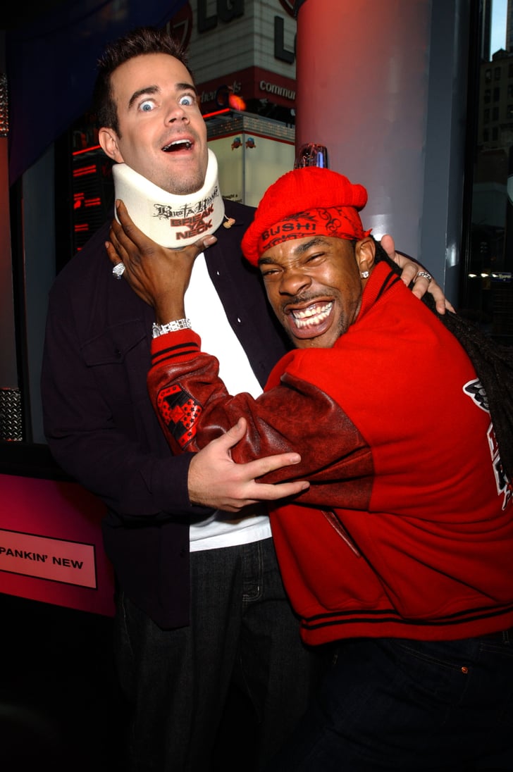 Busta Rhymes goofed off with Carson Daly when he visited TRL in 2001