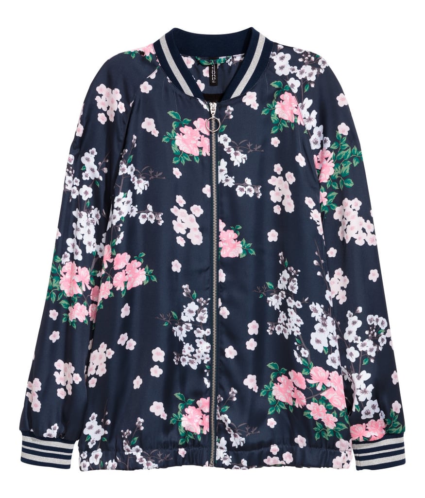 H&M Satin Bomber Jacket