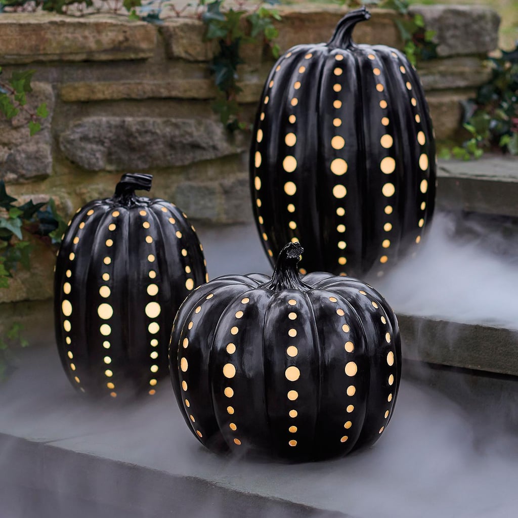 Black Pumpkin Decor
 Black Illuminated Pumpkins