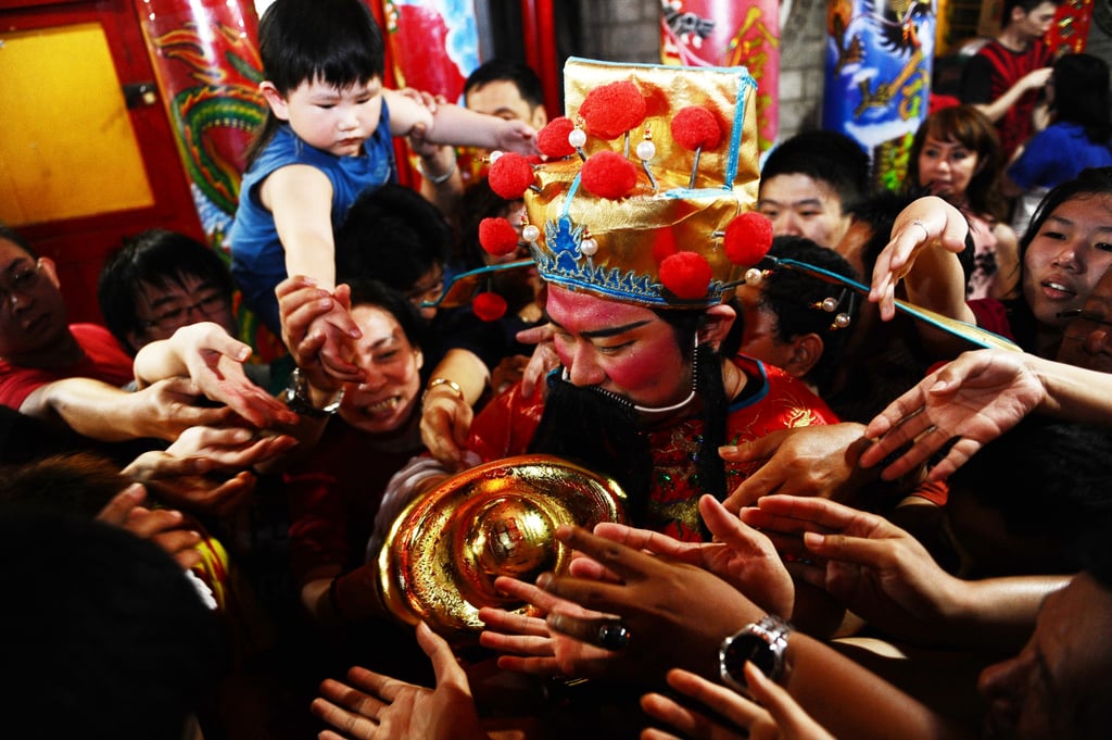 Worshipers gathered at the Hong San Ko Tee Temple in Surabaya, Indonesia, for the new year celebrations.