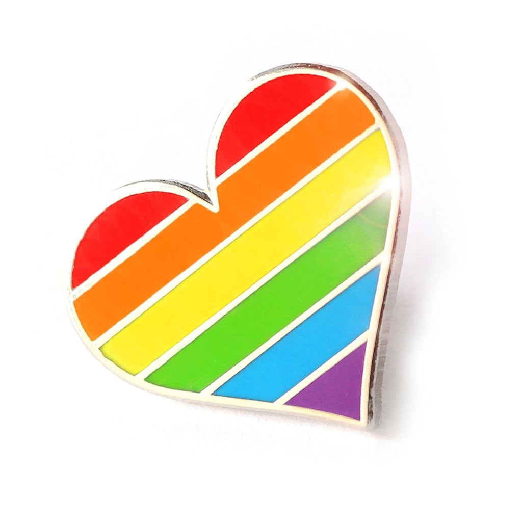 LGBTQ Heart Flag Enamel Pin