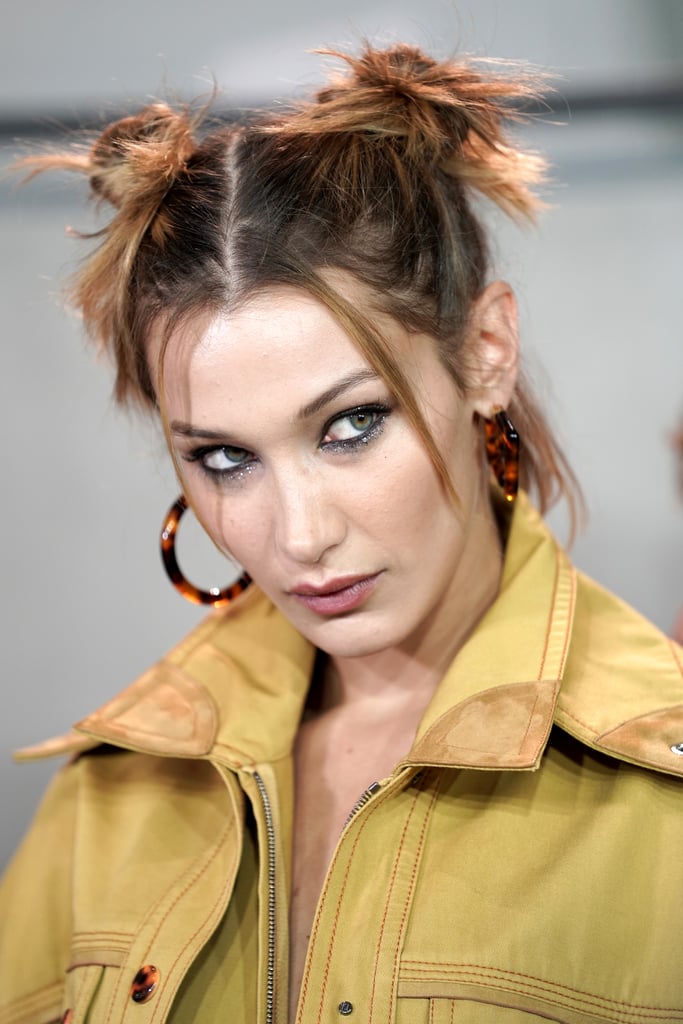 Bella Hadid's Space Buns and Grunge Eyeliner in 2019