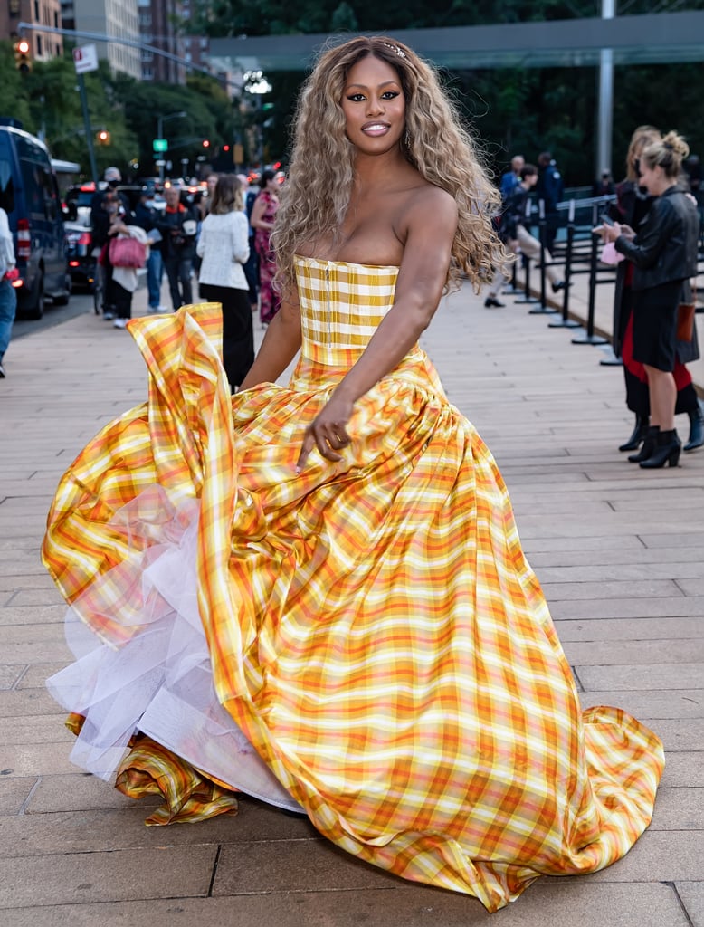 Laverne Cox Wore a Plaid Gown to New York City Ballet Gala