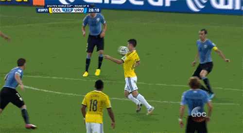 This Incredible Goal by Colombia's James Rodriguez | GIFs ...