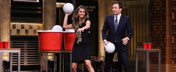 Nina Dobrev on Late Night With Jimmy Fallon 2014