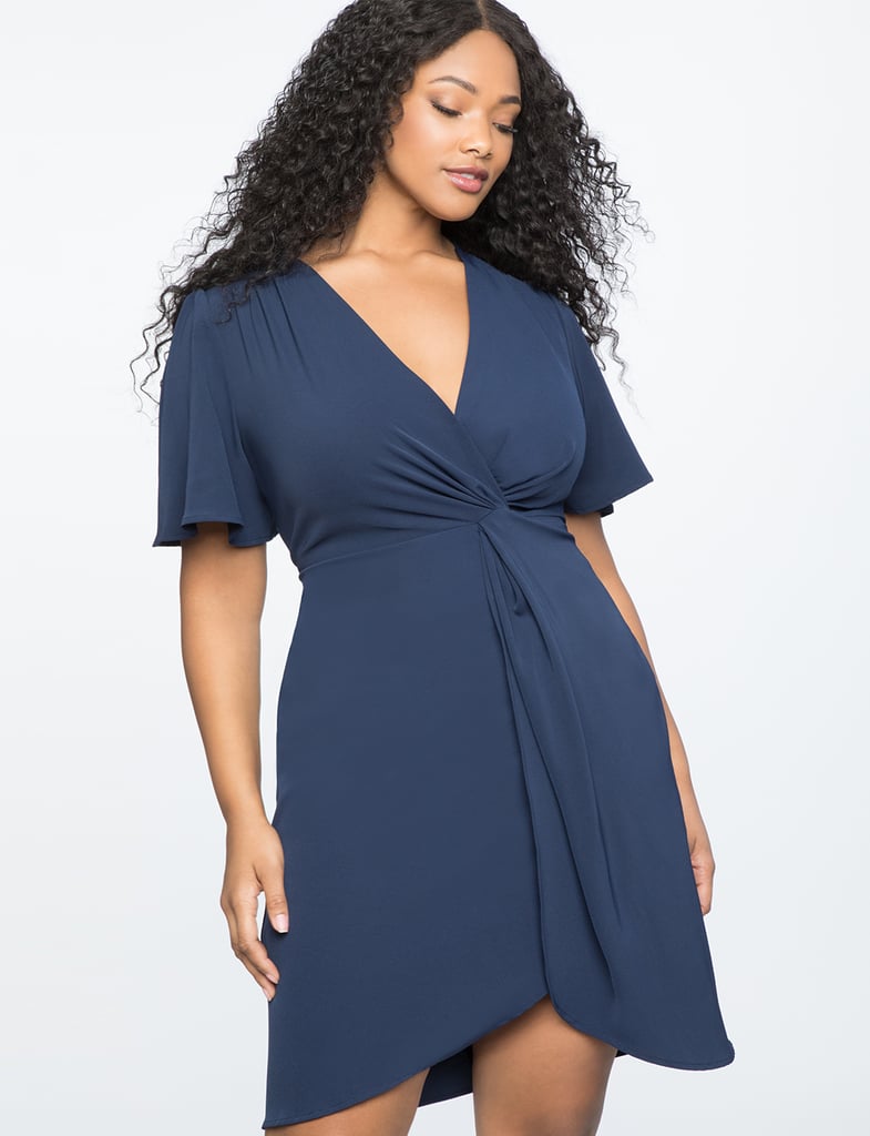 Eloquii Twist Front Dress