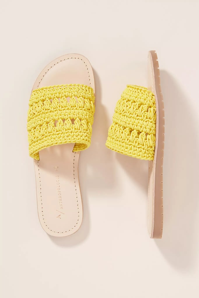 Pia Crocheted Slide Sandals