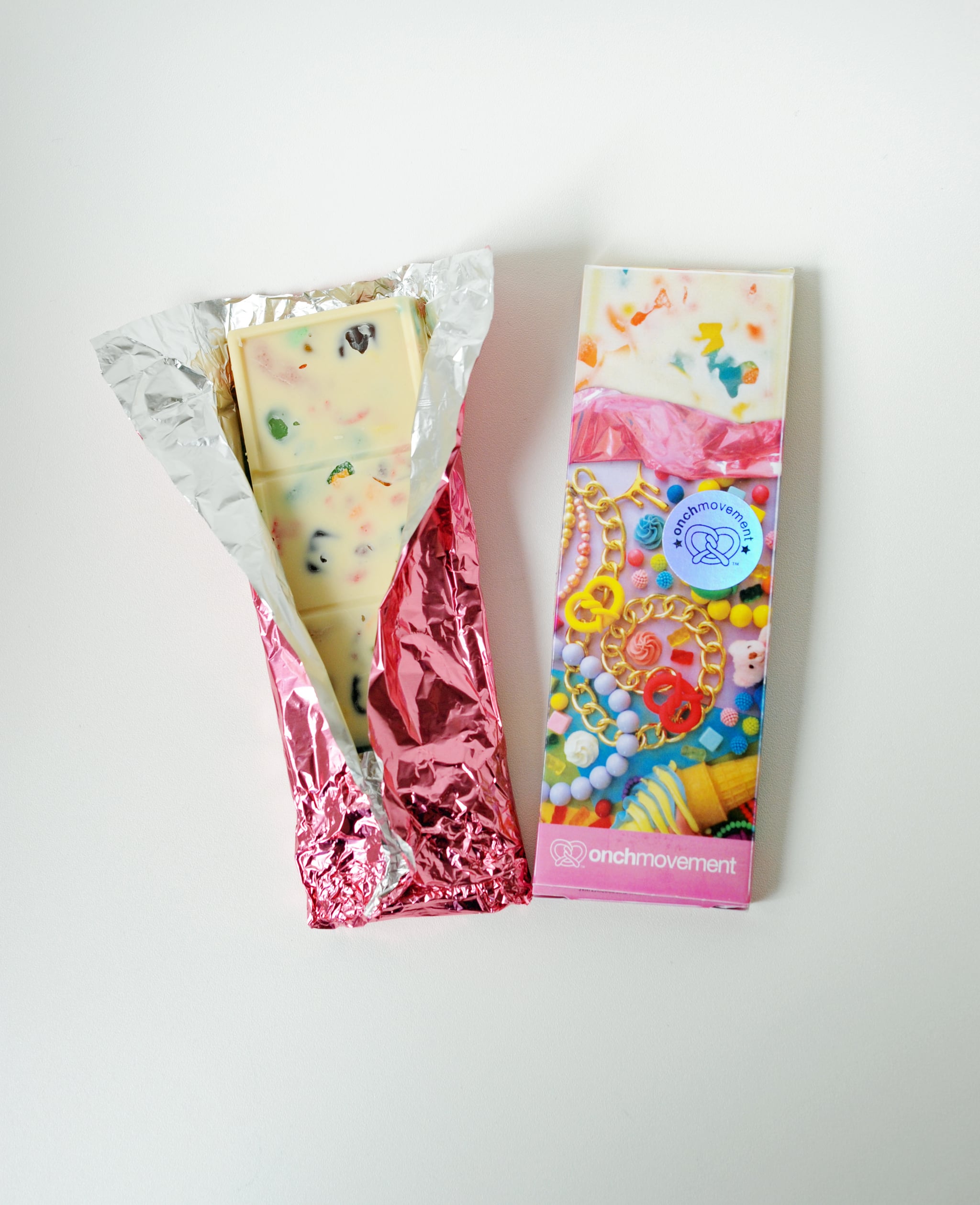 White Chocolate Bar Filled With Gummy Candy POPSUGAR Food