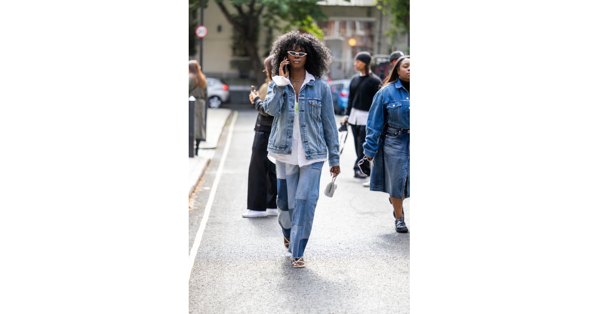 Denim Trend 2023 Patchwork Jeans The 8 Biggest Denim Trends of 2023 POPSUGAR Fashion Photo 31