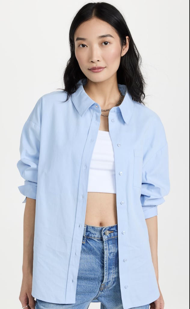 Anine Bing Mika Shirt in Blue