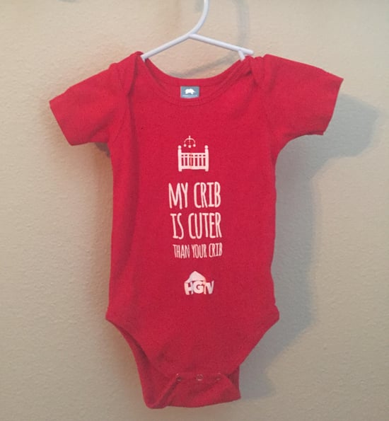 No HGTV baby's room is complete without a onesie from the network!