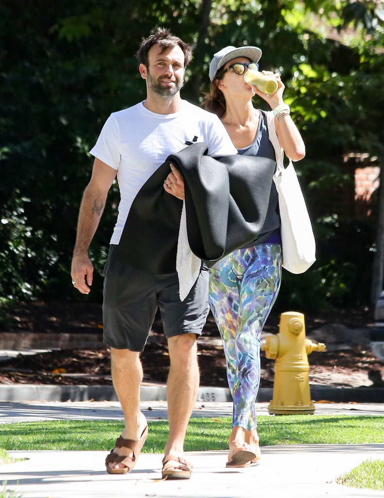 Alessandra Ambrosio and Fiance Go to Yoga October 2015