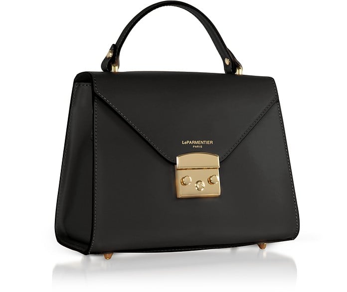 Le Parmentier Peggy Leather Top Handle Satchel Bag