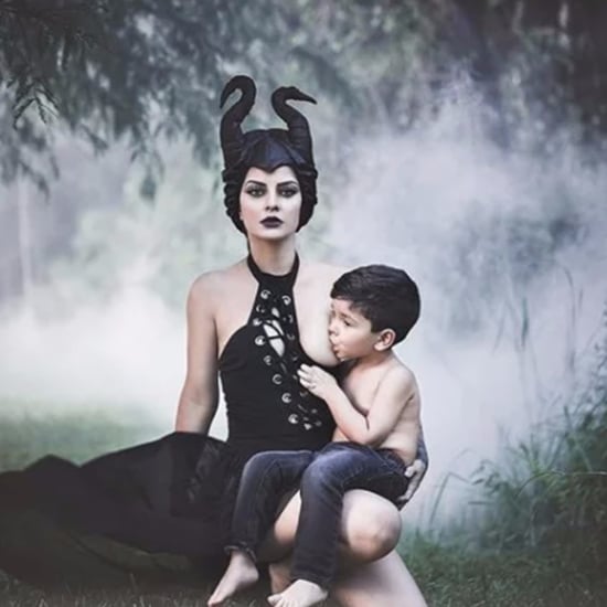 Mom Has Maleficent Themed Breastfeeding Photo Shoot Popsugar Family