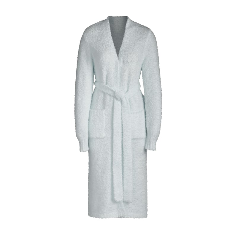 Kim Kardashian Skims Cozy Collection Knit Robe — Aqua