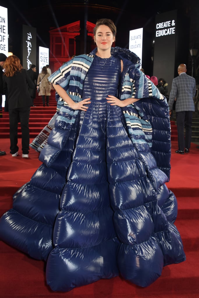 Shailene Woodley in Moncler at British Fashion Awards 2019