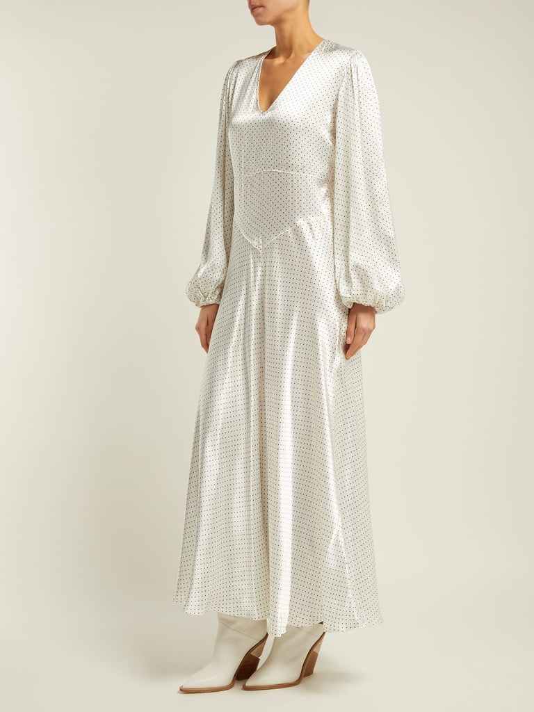 ganni dress polka dot