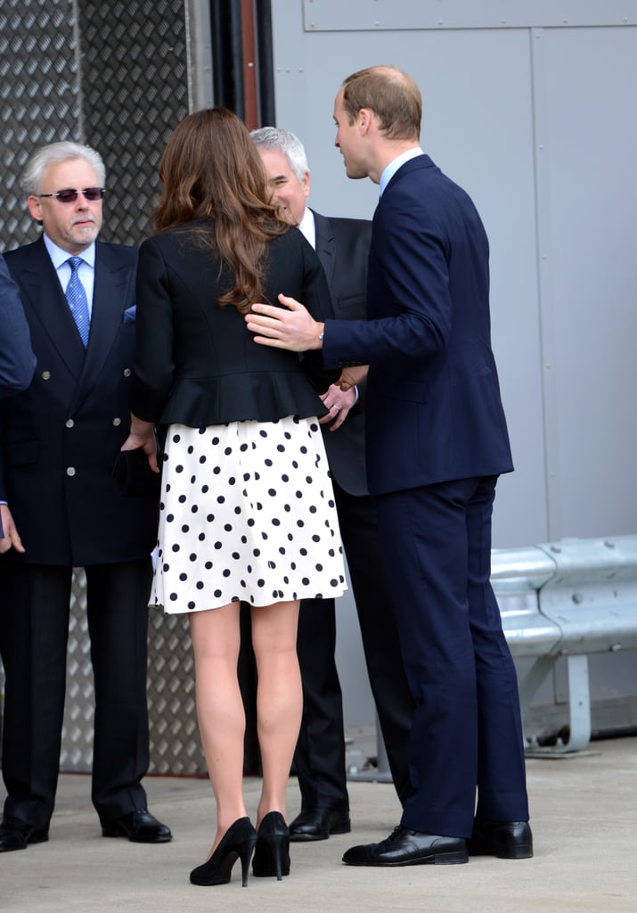 Prince William Touching Kate Middleton's Back Pictures