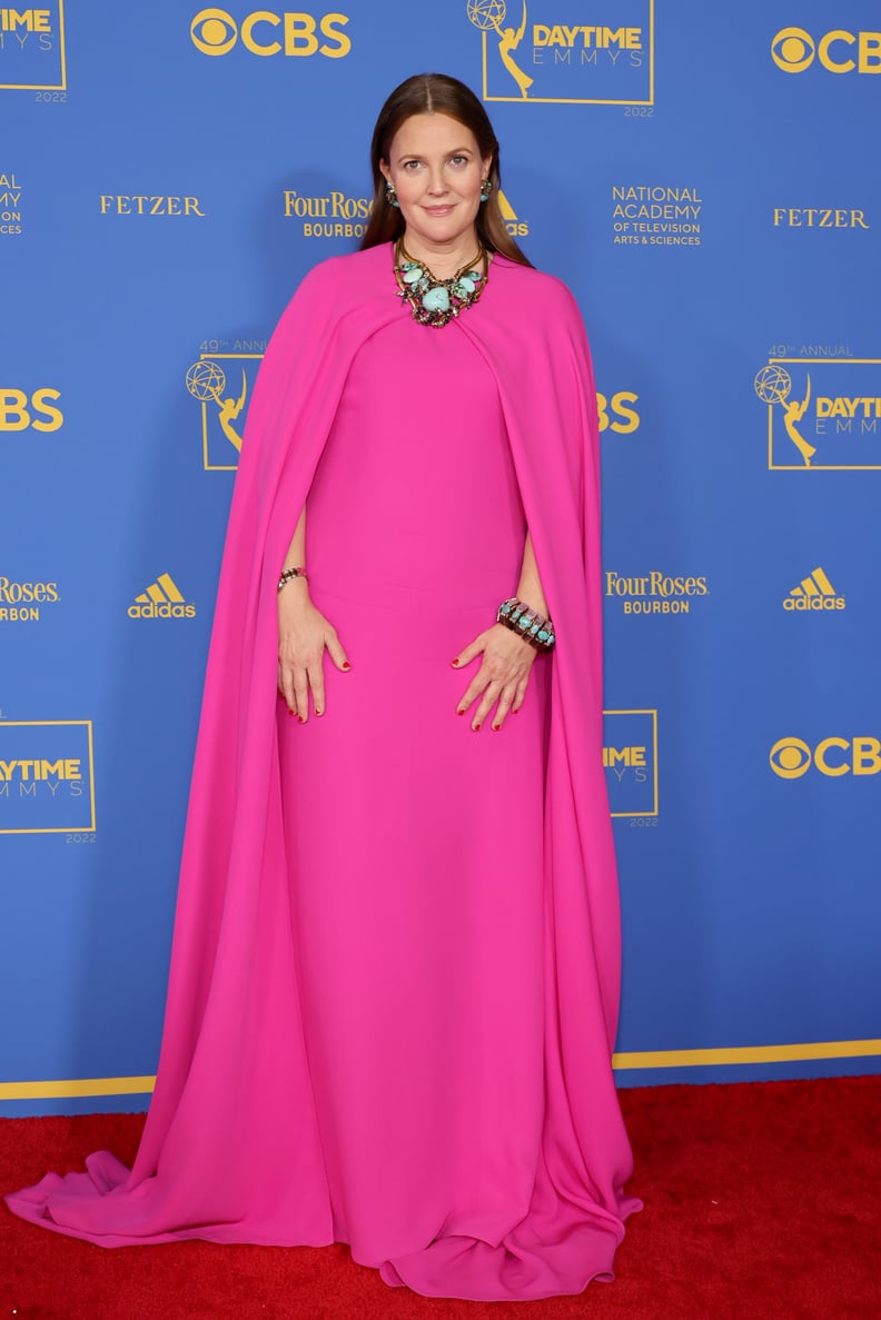 Drew Barrymore in Valentino at the 49th Daytime Emmy Awards