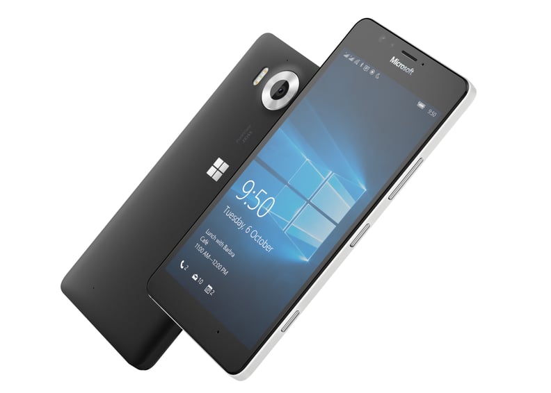 The Lumia 950, one of Microsoft's newest phones.